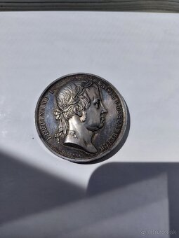 AR strieborná Medaila 1846 Vybudovanie fontány Schwanthaler - 6
