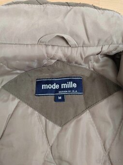 Mužská hnedá, krémová, béžová bombera, vetrovka - 6