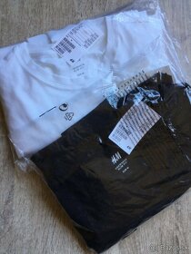 TRIČKO S DLH.RUKÁVOM čierne a biele H&M veľ. M (S) - 6