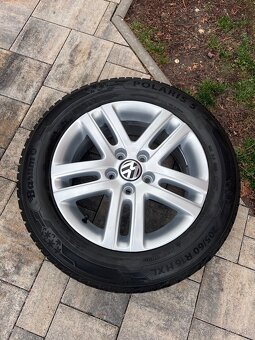 Volkswagen disky 5x112 r16 205/60 r16 +zimné pneumatiky - 6