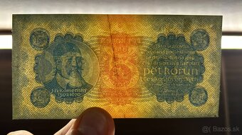 Bankovky 1.ČSR 5 korun 1921 Komenský - 6