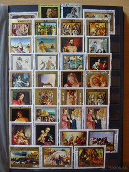 Pekná zbierka známok UMENIE 2 - 6