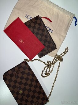 Luis Vuitton Pochette Felicie Crossbody Cerise Red Interior - 6