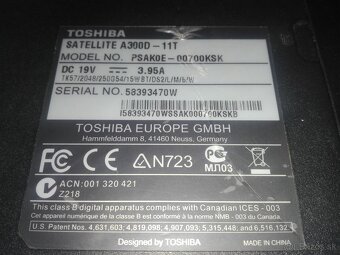 Toshiba A300D. Dvoj-jadro.Windows 7 PRO. - 6