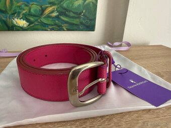 Kožený opasok Fuchsia 130 cm Dajana Rodriguez - 6