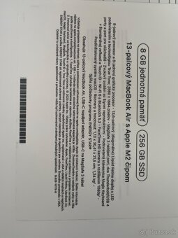 ZARUKA- Uplne novy MacBook Air 13.6, M2 cip, 256GB - 6