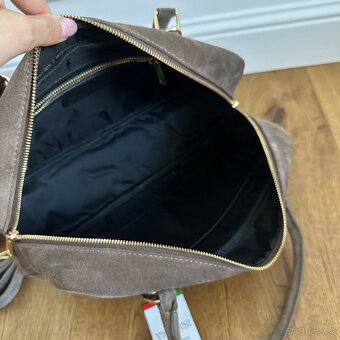 Talianska kabelka z brúsenej kože - 6