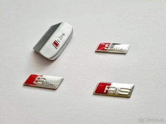 AUDI SLINE LOGO EMBLEM ZNAK DO VOLANTU - 6