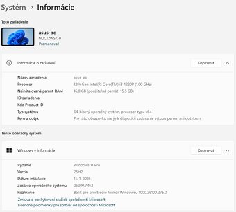 Mini PC Asus NUC 12 i3 (Windows 11) - 6