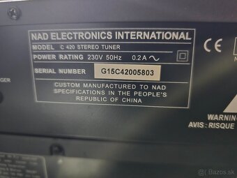 NAD C420 stereo tuner - 6
