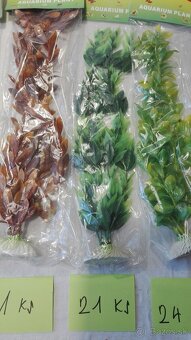 Rostlinky do akvária - umělé - 88 ks - 35 cm velké - 9 druhů - 6