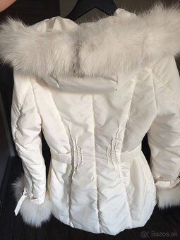 Krasna talianska bunda Max s pravou kozusinou - 6