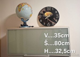 skriňa, knižnica, komoda a závesná skrinka - 6