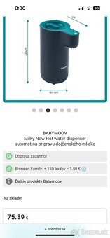 Babymoov Milky now ohrievač/dávkovač vody na mlieko - 6