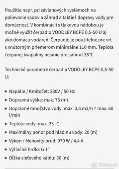 Ponorné čerpadlo - 6