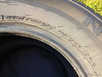 Predám zimné pneumatiky 2 ks NEXEN 215/75 R16 C 116/114R. - 6