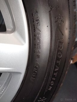 Zimne pnumatiky 215/60/R16 DUNLOP, DEZENT - 6