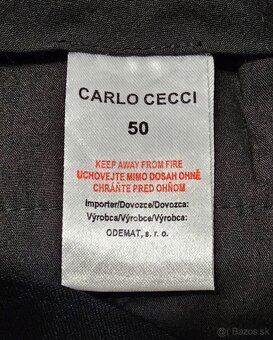 predám čierny oblek CARLO CECCI pre pána (veľkosť 50) - 6