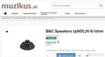 JBL PRX425, 2x1000 Watt, preosadené na NEODÝMOVÉ - 6