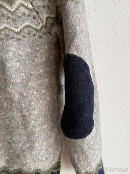 Vlnený sveter Fjallraven Ovik Knit Sweater W Navy - 6