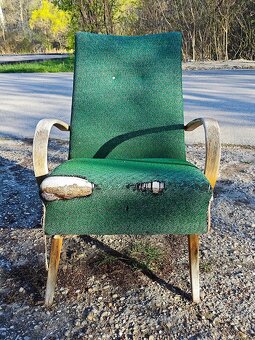 Retro kreslo TON Jaroslav Šmídek (štýl Halabala) - 6