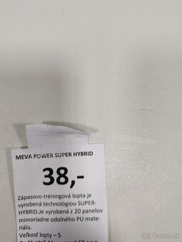 Futbalová lopta meva power super hybrid - 6