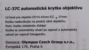 Automatická krytka objektívu - Olympus LC-37C. - 6