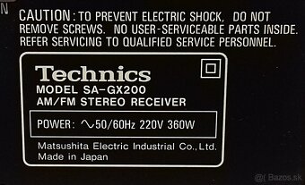 360W zosilnovac+tuner=Receiver TECHNICS SA-GX200 Japan, AR15 - 6