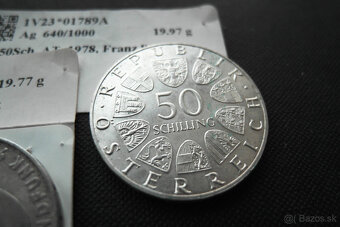 Staré mince 2ks striebro - 6