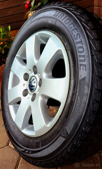 alu R16 5x120 orig. VW T5, T6 Multivan, Caravela, zimné pneu - 6
