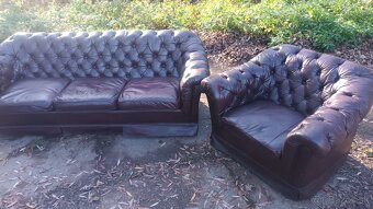 Kožená sedacia súprava 3+2+1-CHESTERFIELD - 6