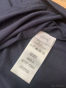 Tmavo modré stussy tričko - 6