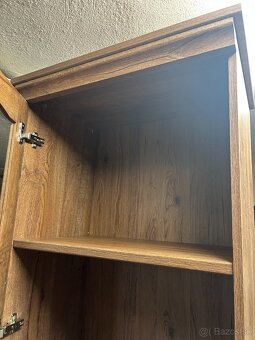 Vitrina so sklom 1 dverová dub - NOVA - 6