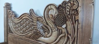 Drevená posteľ 160×200 cm vrátane ortopedických roštov - 6