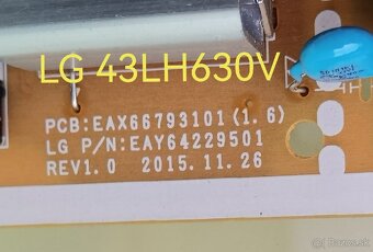 Predám diely z TV LG 43LH630V - 6