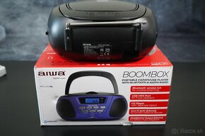 Rádio Boombox AIWA BBTC-300 CD/FM/MP3,USB, BT - modrý - nový - 6