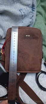 Kožená Crossbody taška nová Top stav❗ - 6
