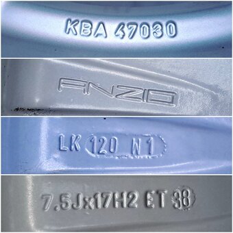 5x120 R17 BMW Pneu 215 60 R17 Top Stav - 6