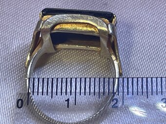 starý pánsky strieborný prsteň - 6