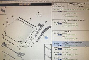 Časti skeletu karoserie vozidiel Peugeot - 6
