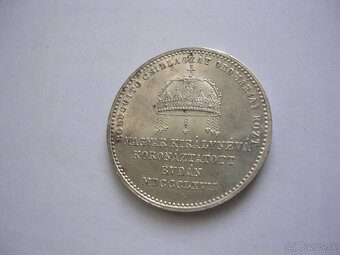 Veľký strieborný korunovačný žetón 1867 Alžbeta Sissi - 6