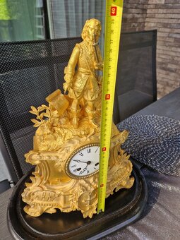 Starožitné stolové hodiny pod sklom Paris - 6