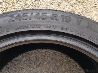 245/45 r19 letné pneumatiky 2ks Continental DOT2022 - 6