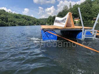 Plovoucí kotevní molo 2x3 metry s lávkou. nové - 6