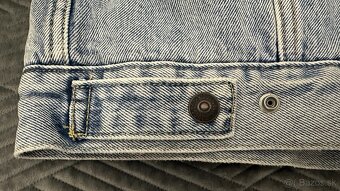 Pánska,džínsová,zateplená bunda LEVIS - veľkosť L - 6