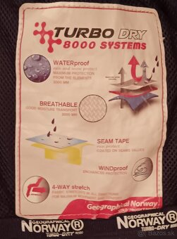 Zimná pánska vodeodolná vetrovka GEOGRAPHICAL NORWAY veľ.XXL - 6