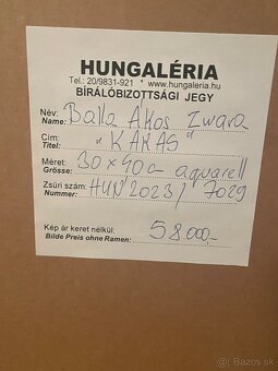 Obraz akvarel -hungaleria - 6