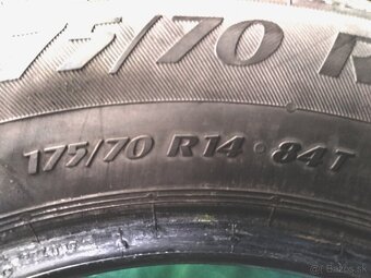 Letné 6,5mm s diskami (3ks) zimné 7-7,5mm (4ks)175/70R14 84T - 6