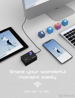 Športová kamera APEXCAM M80air 4K WiFi 20MP Vodotesná - 6