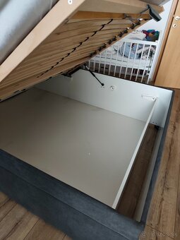 Manželská posteľ 140x200 s úložným priestorom - 6